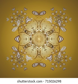 Nice snowflake icon. Simple illustration of nice snowflake icon for web. Vector illustration. Isolated cute snowflakes on colorful background.