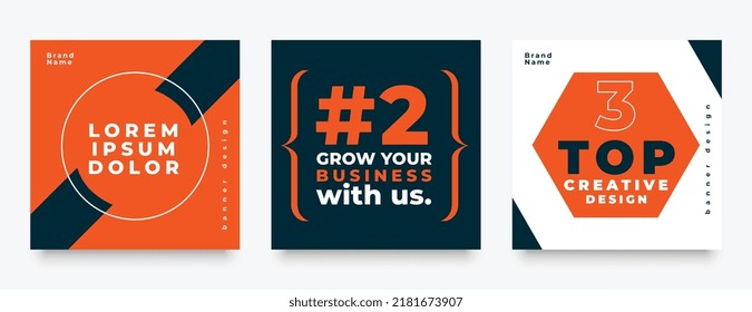 nice social media feed post banner template
