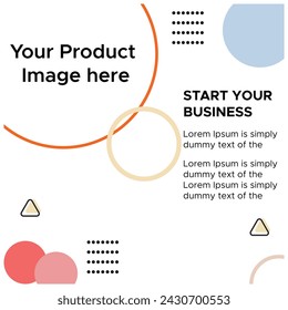 nice Social media post design template Editable minimal design banner template. Black and yellow background color with beautiful squire shape. Suitable for social media post and web internet ads.