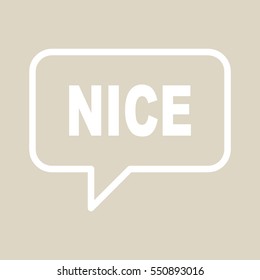 NICE speech bubbles.