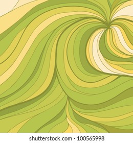 nice  spring background in green colors. Vector