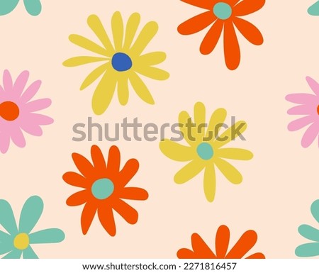 Similar – Image, Stock Photo Flowering daisies warmed by the sun’s rays.