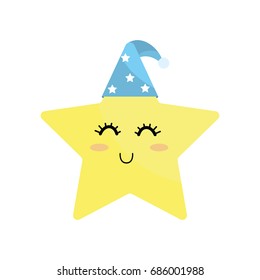 nice star shiny with sleep hat design