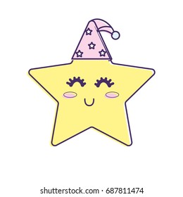 nice star shiny with sleep hat design
