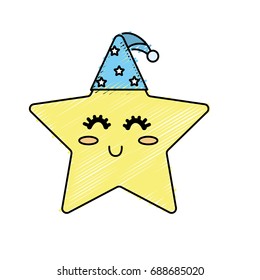 nice star shiny with sleep hat design