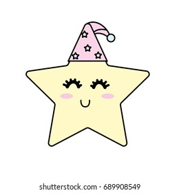 nice star shiny with sleep hat design