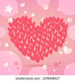 Nice Stylish Valentine Day Illustration