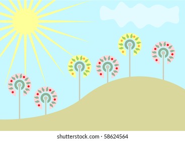 nice sunny landscape