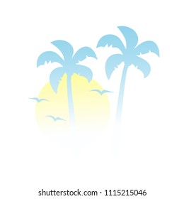 Nice sunset illustration