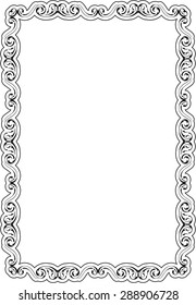 Nice super frame is isolated on white