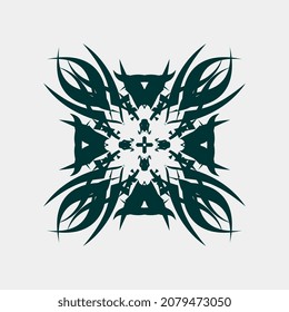 nice and symmetrical ornament vector image illustration suitable for the room