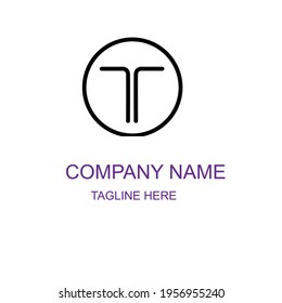 Nice T letter logo design.