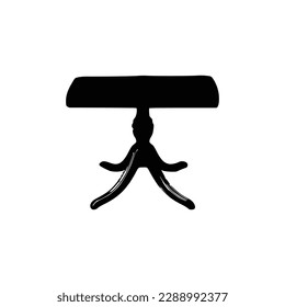 Nice Table silhouettes vector Design. Black illustration.