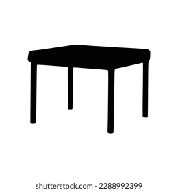 Nice Table silhouettes vector Design. Black illustration.