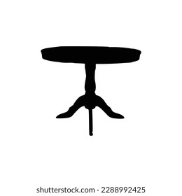 Nice Table silhouettes vector Design. Black illustration.