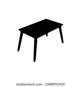 Nice Table silhouettes vector Design. Black illustration.