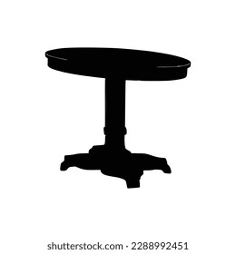 Nice Table silhouettes vector Design. Black illustration.