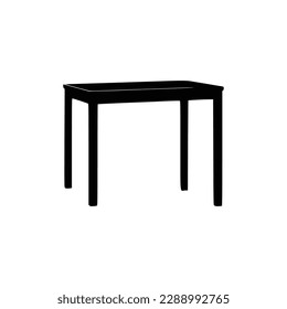 Nice Table silhouettes vector Design. Black illustration.