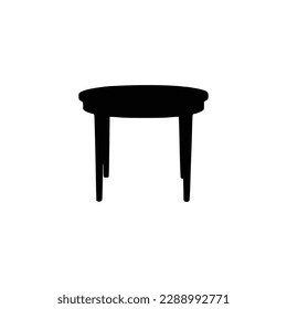 Nice Table silhouettes vector Design. Black illustration.