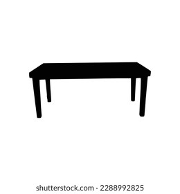 Nice Table silhouettes vector Design. Black illustration.