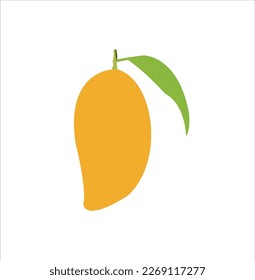 Eine schöne leckere gelbe Mango Vektorkunst.