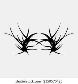 nice tattoo vector wings, roots, symmetrical, henna, round, mystery, spiritual, decoration