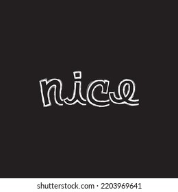 Nice text with black Background