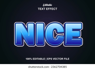 nice text effect with blue graphic style and editable.