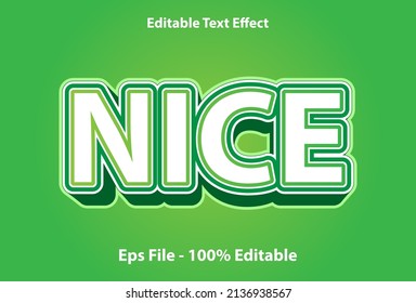 nice text effect editable with green color.