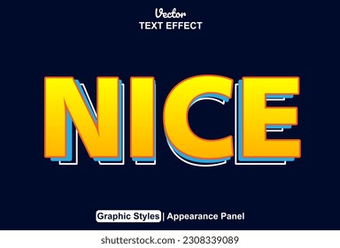 nice text effect with orange graphic style and editable.