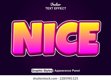 nice text effect with pink graphic style and editable.