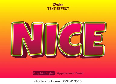 nice text effect with pink graphic style and editable.