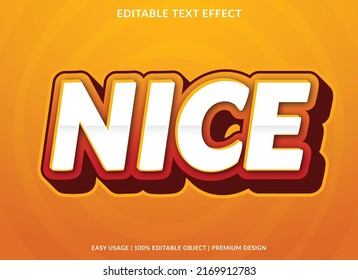 nice text effect template with abstract style use for business logo and brand