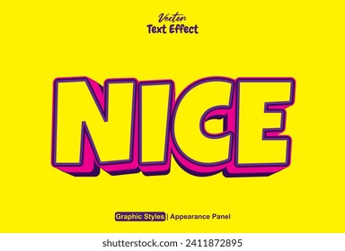 Nice text effect with yellow graphic style and editable.