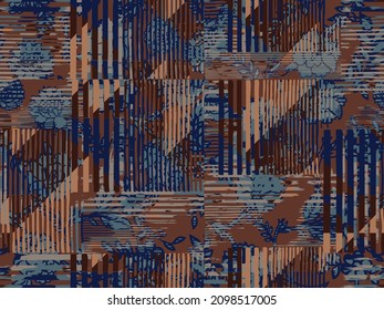 Nice textile for print in Plaid pattern, Pixel art with plaid on dark background, a pattern graphic for fashion as skirt, dress, jacket, trousers, other modern spring or autumn fashion, vector.