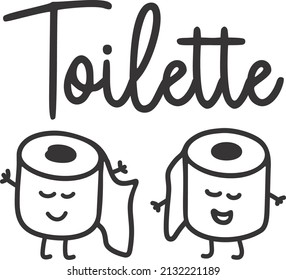 Schöne Toilettenpapiere für Badezimmer