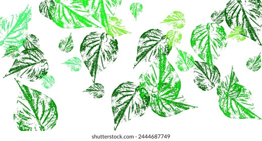 Nice tree foliage vector september seasonal background. Vector illustration. All isolated and layered