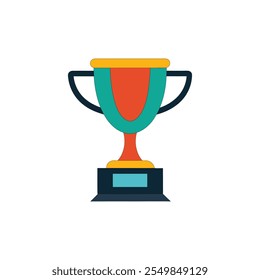 Iconos de la Ilustración vectorial del trofeo agradable