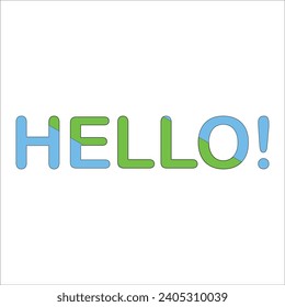 A nice t-shirt design," HELLO".