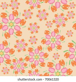 Nice tulips seamless