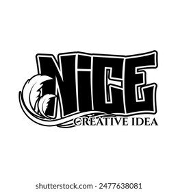 Nice Typography V110 Patch Streetwear, Urban, Luxury, Modern Design Patch Commercial Use