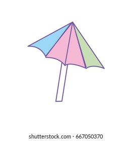 nice umbrella open to protect of sun