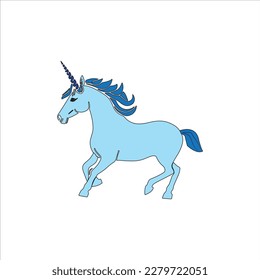a nice unicorn  artwork vector illustration