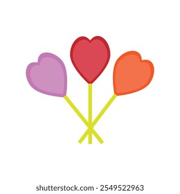 Bonito Valentine's Candey com fundo branco