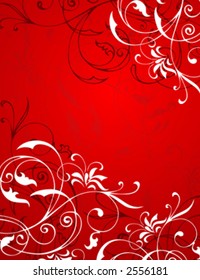 Nice vector background in red