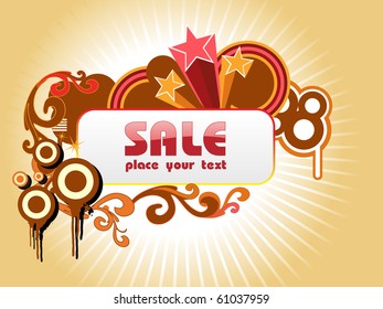 nice vector background for sale, illustration