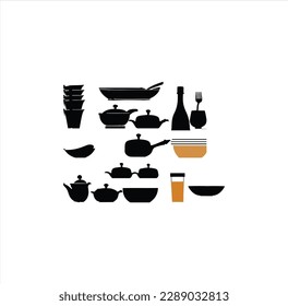 Bonitos iconos vectoriales de la cocina.