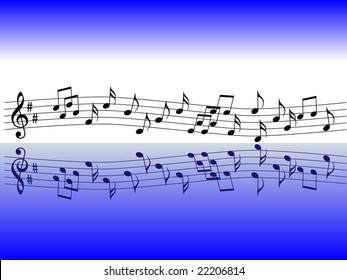 Nice vector music notes