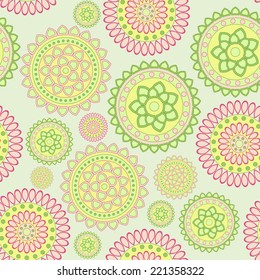 nice vector seamless pattern in oriental style