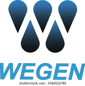 nice vector wegen logo illustration